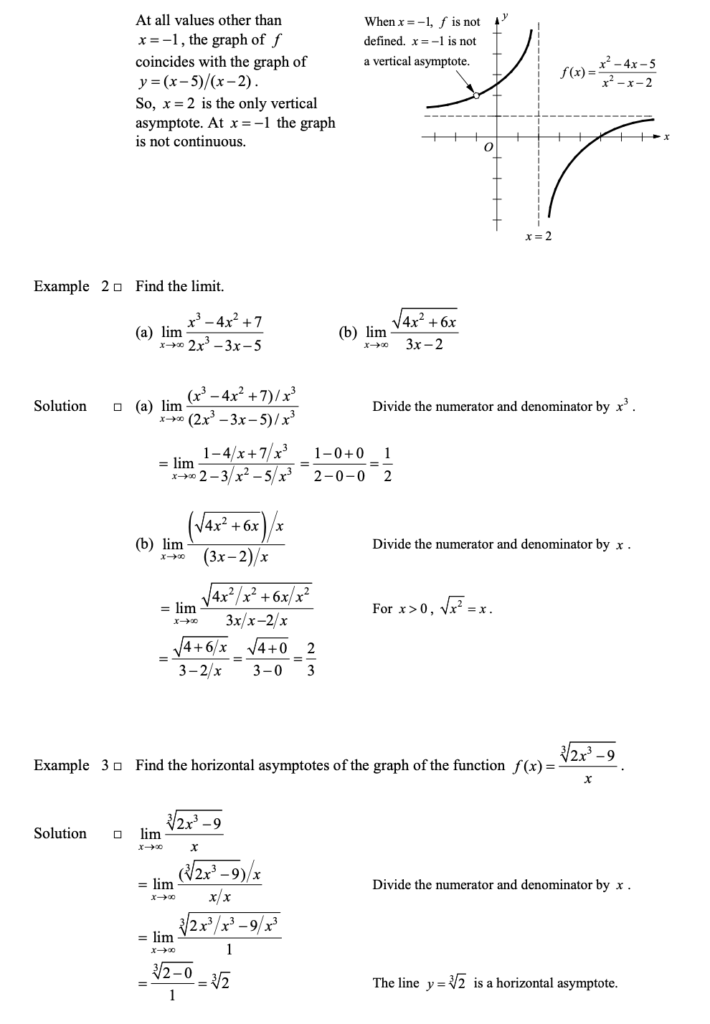 Limits and Asymptotes